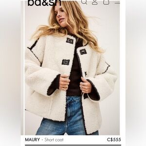 Ba&sh Maury Coat - Size 2 (L/XL)
